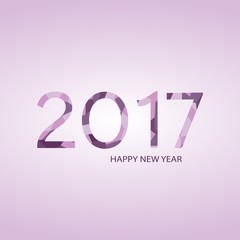 greeting card, happy new year 2017