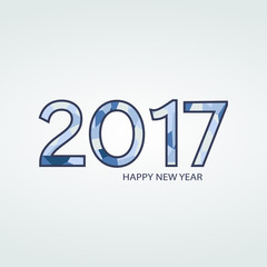 greeting card, happy new year 2017