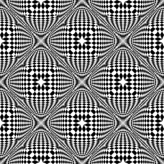 Design seamless monochrome checked pattern