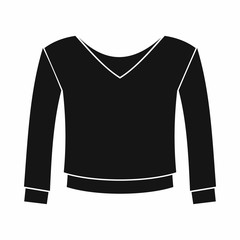 Womens pullover icon, simple style