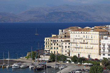 Corfu town Ionian island Greece