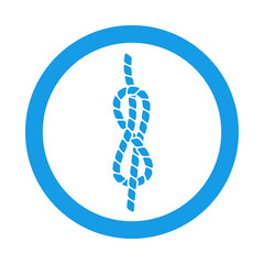 Icono plano nudo marinero en circulo color azul