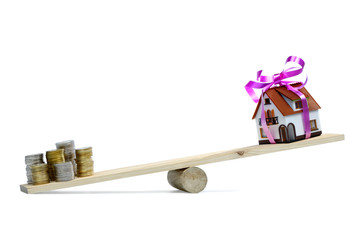 concept of the cost of a home