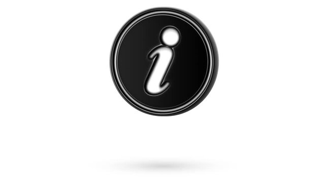 Internet icon on the counter. Looping. Alpha channel.