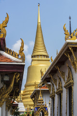 Bangkok, Gold-Chedi im K&ouml;nigspalast.