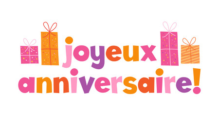 Carte Joyeux Anniversaire Wall Mural Wallpaper Murals Wallsheaven Treenabeena
