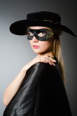 Woman in pirate costume - Halloween concept