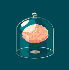 Brain standard. Concept vector illustration.