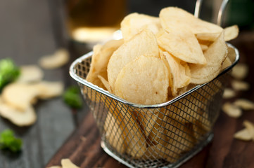 Crispy potato chips
