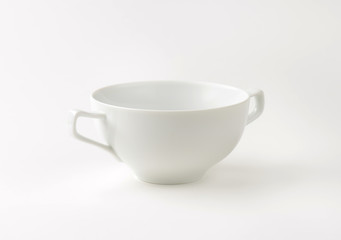 Porcelain Double Handled Soup Bowl