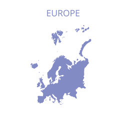 Europe map. Vector illustration.