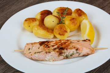 Baked salmon