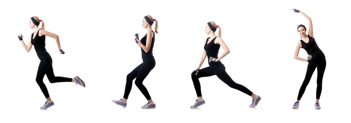 Concept of healthy lifestyle in set