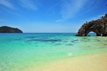 Fototapeta premium Beach on Tropical Islands at Summer Season