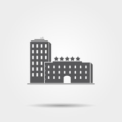 Hotel building icon