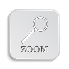 Zoom with loupe icon