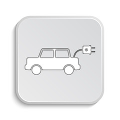Electric car icon