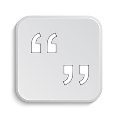 Fototapeta premium Quotation marks icon