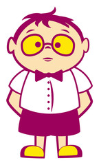 Мальчик. Вектор.