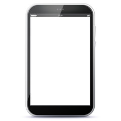 Black Tablet Computer Vector Illustration. 
