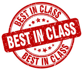 best in class red grunge round vintage rubber stamp