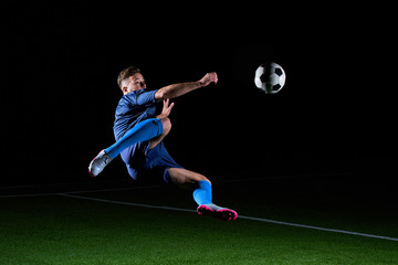 Fototapeta na wymiar Football or soccer player