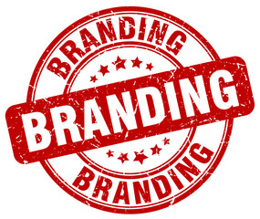 branding red grunge round vintage rubber stamp
