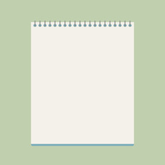 Flat vector notebook