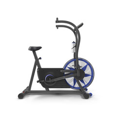 Bicycle exercise machine isolated on white. 3D Illustration