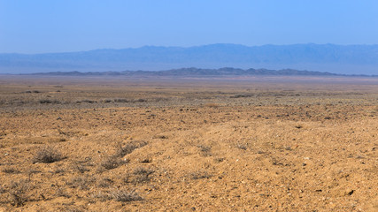 steppe in Almaty region of Kazakhstan