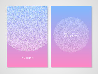 Vector design template. Modern card template. It can be used as an invitation, cover, greeting card or banner. Artistic, abstract design for your business. Pink and blue color