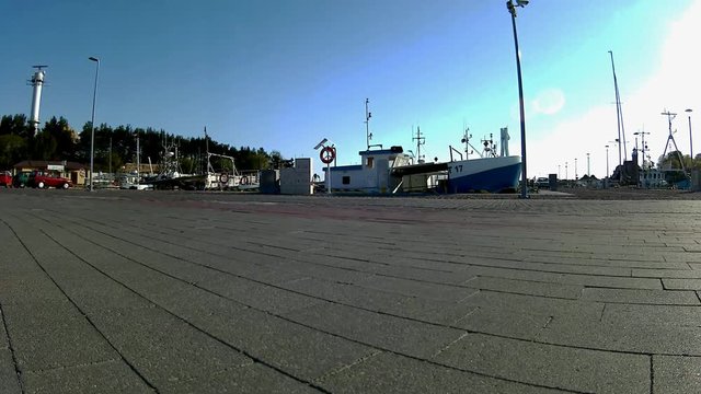 Hafen von Ustka, Stolpm&uuml;nde, Polen

