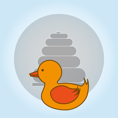 Toy design. childhood icon. Colorful illustration