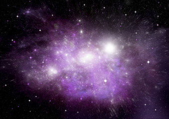 galaxy in a free space