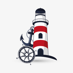 Sea lifestyle icon. nautical design. Flat illustration © Jemastock
