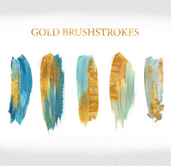 glitter brushes blue hand drawn - 110864764