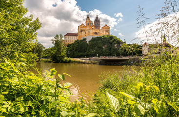 Monastery of Melk, city in Wachau valley, World Heritage Site (UNESCO)