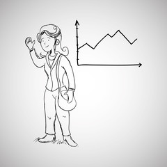 Infographic design. sketch icon. Isolated and flat illustration