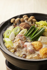 ちゃんこ鍋　Japanese hot pot