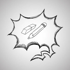 sketch icon. creative concept.  Flat illiustration