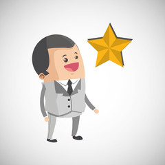 Winner design. Success concept. Flat illustration