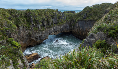 Pancake rocks near Punakaiki