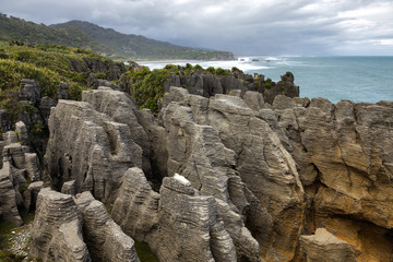 Pancake rocks near Punakaiki