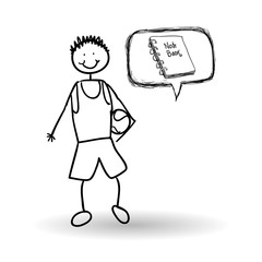 sketch icon. creative concept.  Flat illiustration