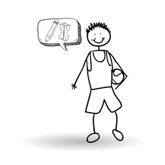 sketch icon. creative concept.  Flat illiustration