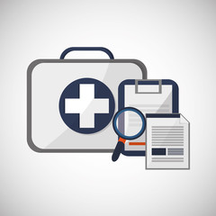 Medical care design. Health care icon. Flat illustration