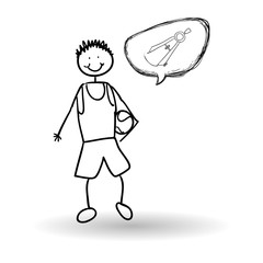 sketch icon. creative concept.  Flat illiustration