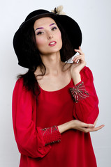 girl in pirate hat