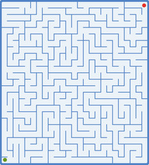 vector illustration of complex labyrinth 