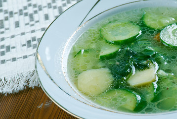 German cucumber soup